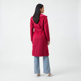 ELIE TAHARI Wool Cashmere Double Face Wrap Coat Size XS
