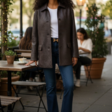 Woven Leather Jacket | Espresso Brown (Coming Soon)