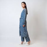 RAG & BONE Alora Featherweight Denim Trench Coat M