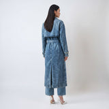 RAG & BONE Alora Featherweight Denim Trench Coat M