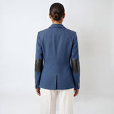 RALPH LAUREN Cotton Blend Herringbone Blazer