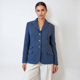 RALPH LAUREN Cotton Blend Herringbone Blazer