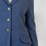 RALPH LAUREN Cotton Blend Herringbone Blazer