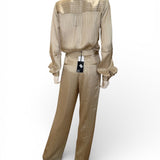 PAIGE Silk Two-Piece Set: Garret Pant & Capriana Shirt NWT