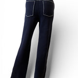 BARRIE Denim Cashmere and Cotton Trousers NWT