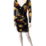 L'AGENCE Reiner Floral Long Sleeve Minidress NWT Size 2