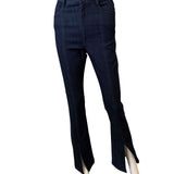 CINQ A SEPT Indigo Flared Jeans with Split Hem Size 4