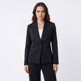 ELIE TAHARI Blair Embroidered Blazer