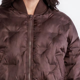HUDSON JEANS Embossed Quilted Bomber Jacket
