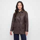 Woven Leather Jacket | Espresso Brown (Coming Soon)